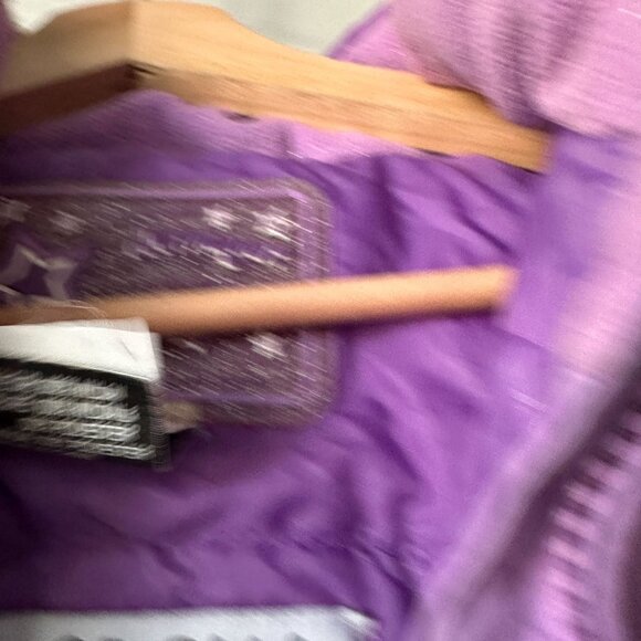 Obermeyer Stargazer Kids Ski Suit Size 5 Purple Belted Insulated Winter Snowsuit - Picture 16 of 16